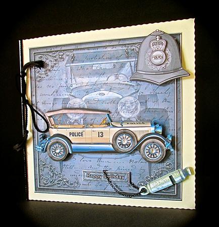 Vintage Police Car by Cynthia Massey