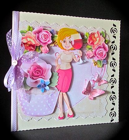 A Little Tipple - Mini Birthday Card Kit by Cynthia Massey