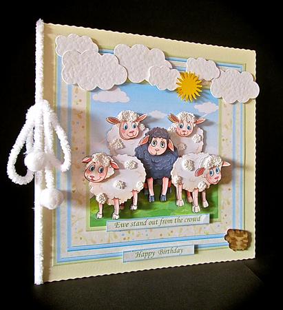 One of a Kind or Ewe Stand Out from the Crowd 8x8 Mini Kit by Cynthia Massey
