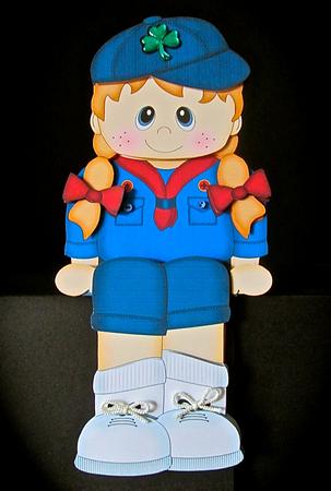 3D on the Shelf Card Kit - Girl Guide Steph by Cynthia Massey
