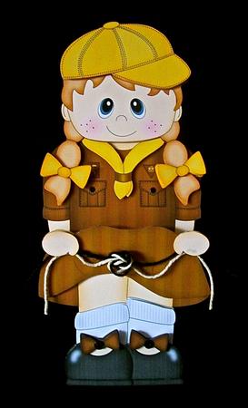 3D on the Shelf Card Kit - Brownie Kelly by Cynthia Massey
