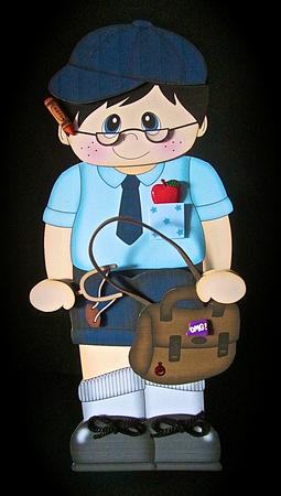 3D on the Shelf Card Kit - Schoolboy Mark by Cynthia Massey