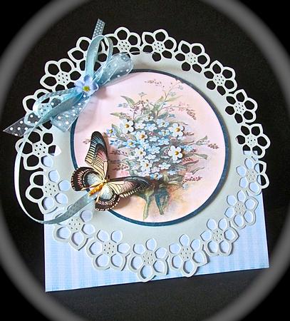 FLORAL CIRCLE MAT 3 by Cynthia Massey
