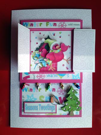 Open the Door! Seasons Tweetings Card by Cynthia Massey