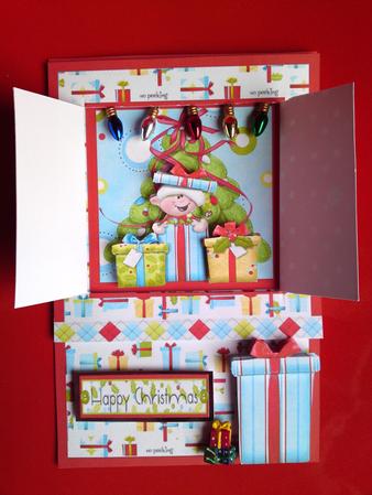 Open the Door! an Elfin Surprise Card by Cynthia Massey