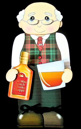 3D on the Shelf Card Kit - Old Man Whisky Drinker Donald by Cynthia Massey