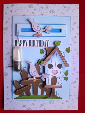 Happy Birthday Penny Slider 3 D by Cynthia Massey