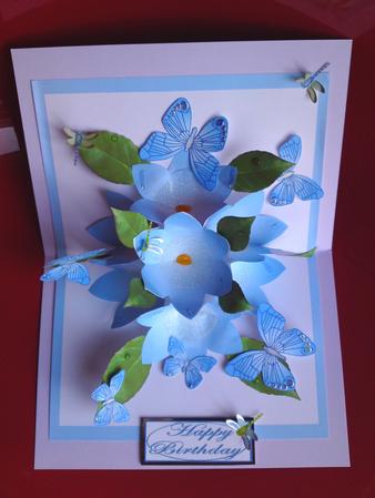 Blue Pop-up Flower Kit by Cynthia Massey