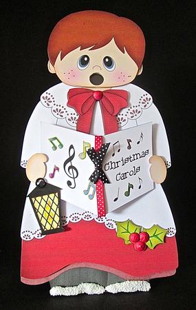 3D on the Shelf Card Kit - Christmas Little Choirboy by Cynthia Massey