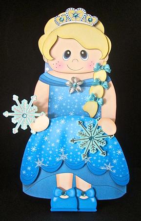 3D on the Shelf Card Kit - Little Snow Queen Krystal by Cynthia Massey