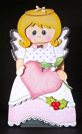 3D on the Shelf Card Kit - Little Christmas Nativity Angel by Cynthia Massey