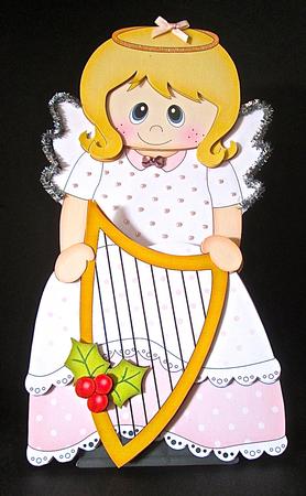 3D on the Shelf Card Kit - Little Christmas Nativity Angel by Cynthia Massey