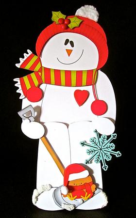 3D on the Shelf Card Kit - Christmas Snowman Rio by Cynthia Massey