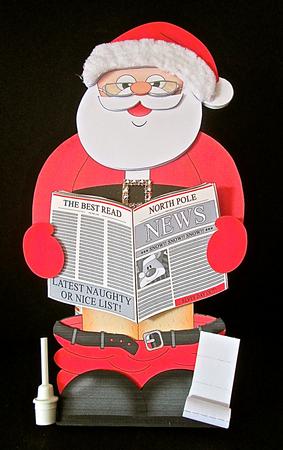 3D on the Shelf Card Kit - Santa on the Throne by Cynthia Massey