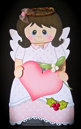 3D on the Shelf Card Kit - Little Christmas Nativity Angel by Cynthia Massey