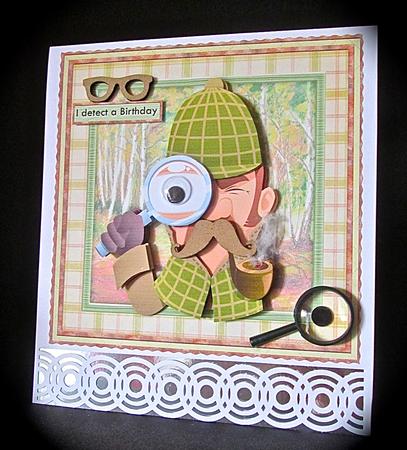 Sherlock Detects Old Age 8x8 Decoupage Mini Kit for Men by Cynthia Massey