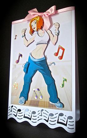 Fitness Dancer Dudess Red Hair by Cynthia Massey