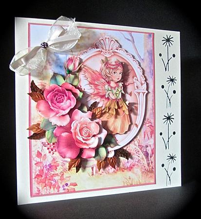Autumn Fairy Birthday, Leaving, 8x8 Decoupage Mini Kit by Cynthia Massey