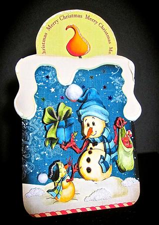 Candle Shape Card Presents Are for Everyone 683 by Cynthia Massey