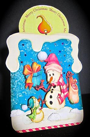 Candle Shape Card Presents Are for Everyone 684 by Cynthia Massey