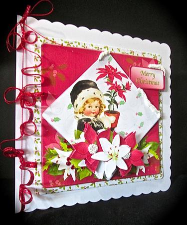 Poinsettias for You - Diamond Panel Card Mini Kit by Cynthia Massey