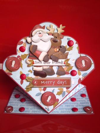 Merry Days for Such Deer Friends Spring Card by Cynthia Massey