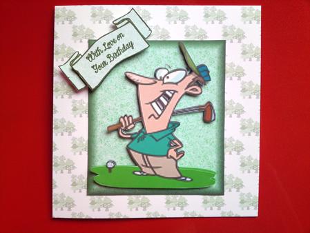 Golfer Birthday by Cynthia Massey