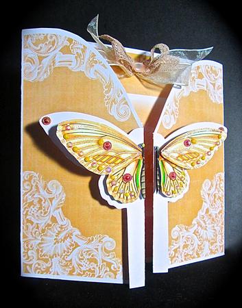 Boran Butterfly Birthday Friend 3D Gatefold Butterfly Mkit by Cynthia Massey