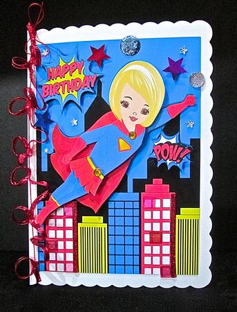 Super Girl! Up Up and Away, Flying in the City by Cynthia Massey