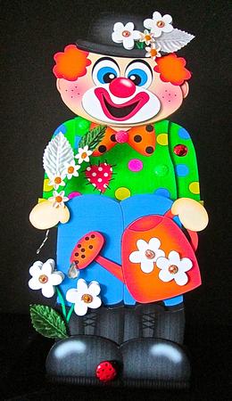 3D on the Shelf Card Kit - Jojo the Clown by Cynthia Massey