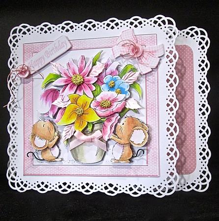 8x8 Flower Mice Mini Kit by Cynthia Massey