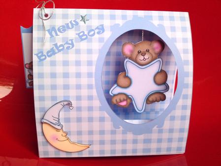 New Baby Boy Tent Card Kit by Cynthia Massey