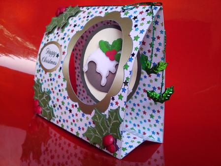 Xmas Pudding Tent Card Kit by Cynthia Massey