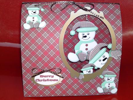 Snowman Tent Card Kit by Cynthia Massey