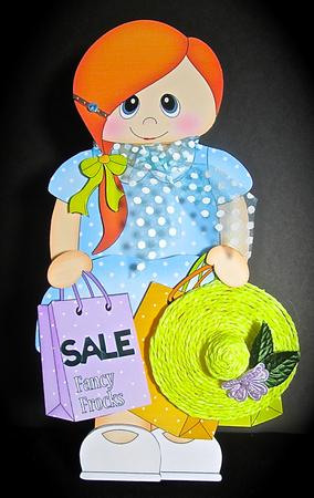 3D on the Shelf Card Kit - Shopping Teen Jesy by Cynthia Massey