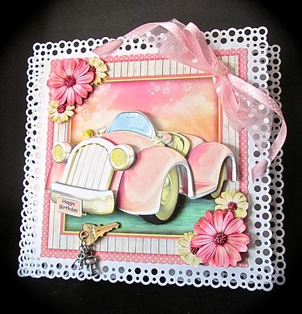 Pretty Pink Car by Cynthia Massey