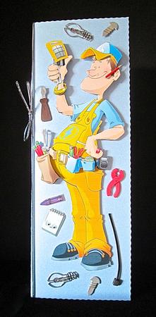 Electrician Dude Decoupage Sheet by Cynthia Massey