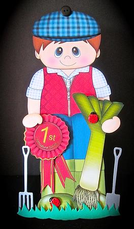 3D on the Shelf Card Kit - Village Show Leek Prize Morton by Cynthia Massey