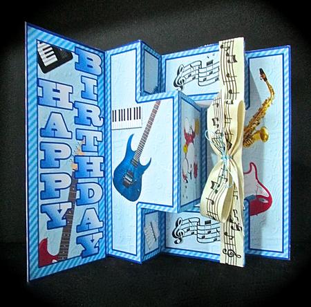 Shutter Surprise Card - Moody Blue by Cynthia Massey