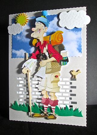Old Rambler Dude Decoupage Sheet by Cynthia Massey