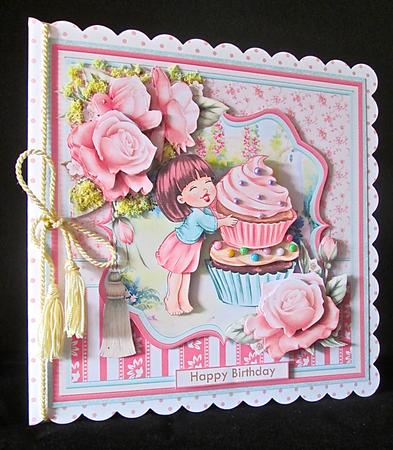 Do I See Cake 8x8 Decoupage Mini Kit by Cynthia Massey