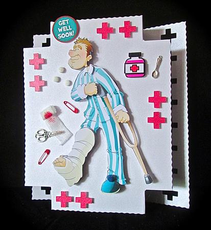 Broken Leg Dude by Cynthia Massey