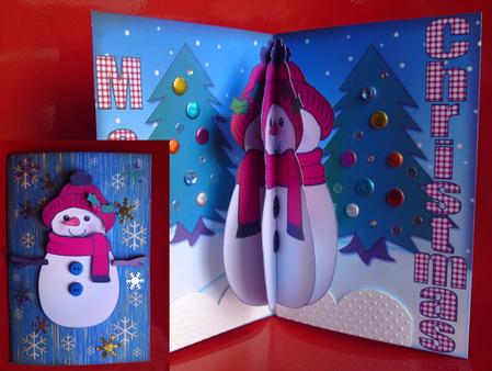 3D Snowman Card Kit by Cynthia Massey