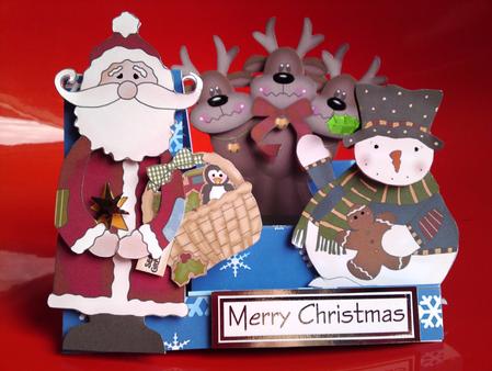 All Together at Christmas Stepper Card by Cynthia Massey