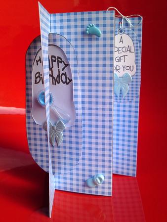 K Card Baby Boy Birthday Card Sheet 2 by Cynthia Massey