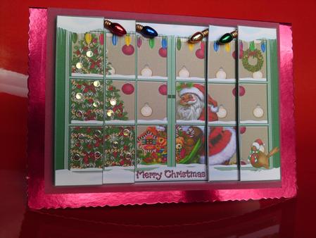 Through the Window Santa by Cynthia Massey
