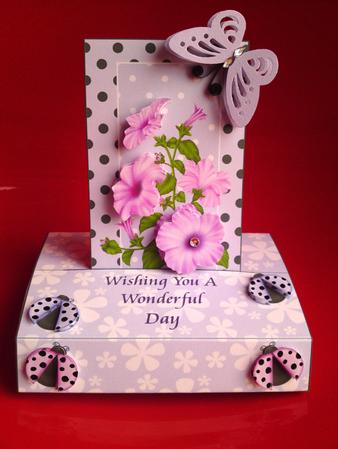 Ladybirds & Petunias by Cynthia Massey