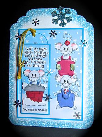 Not a Creature Was Stirring - Bookmark Pocket Card by Cynthia Massey