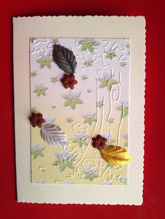 Embossed Flowers Background 3 by Cynthia Massey