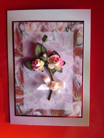Two Floral Bouquet Card Base by Cynthia Massey